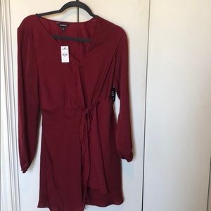 Crimson red dress